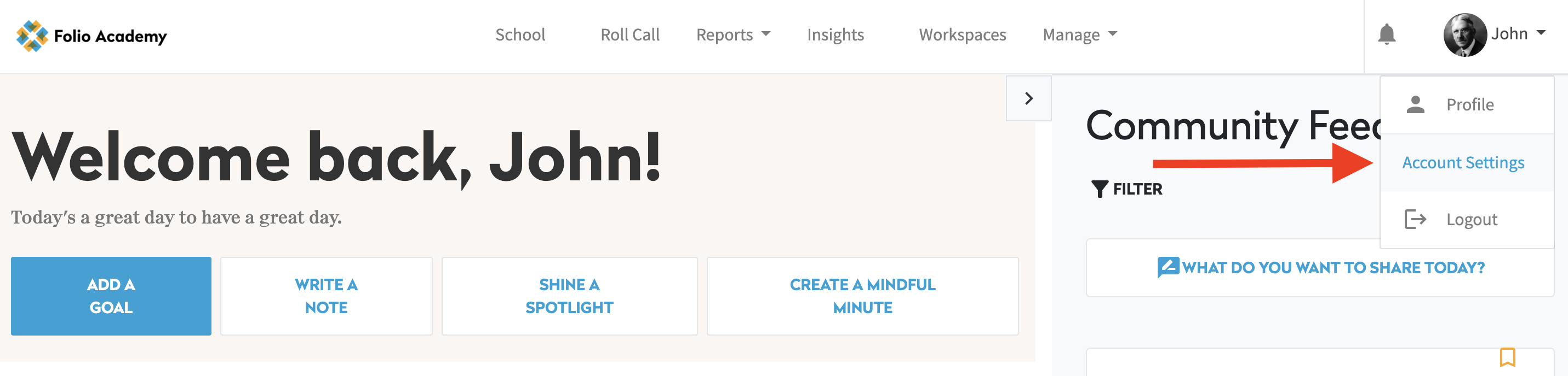 1Notifs from Homepage