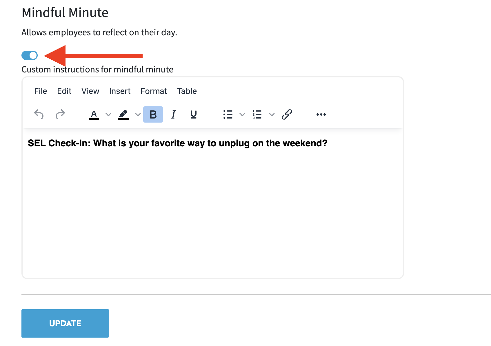 2Create Mindful Minute