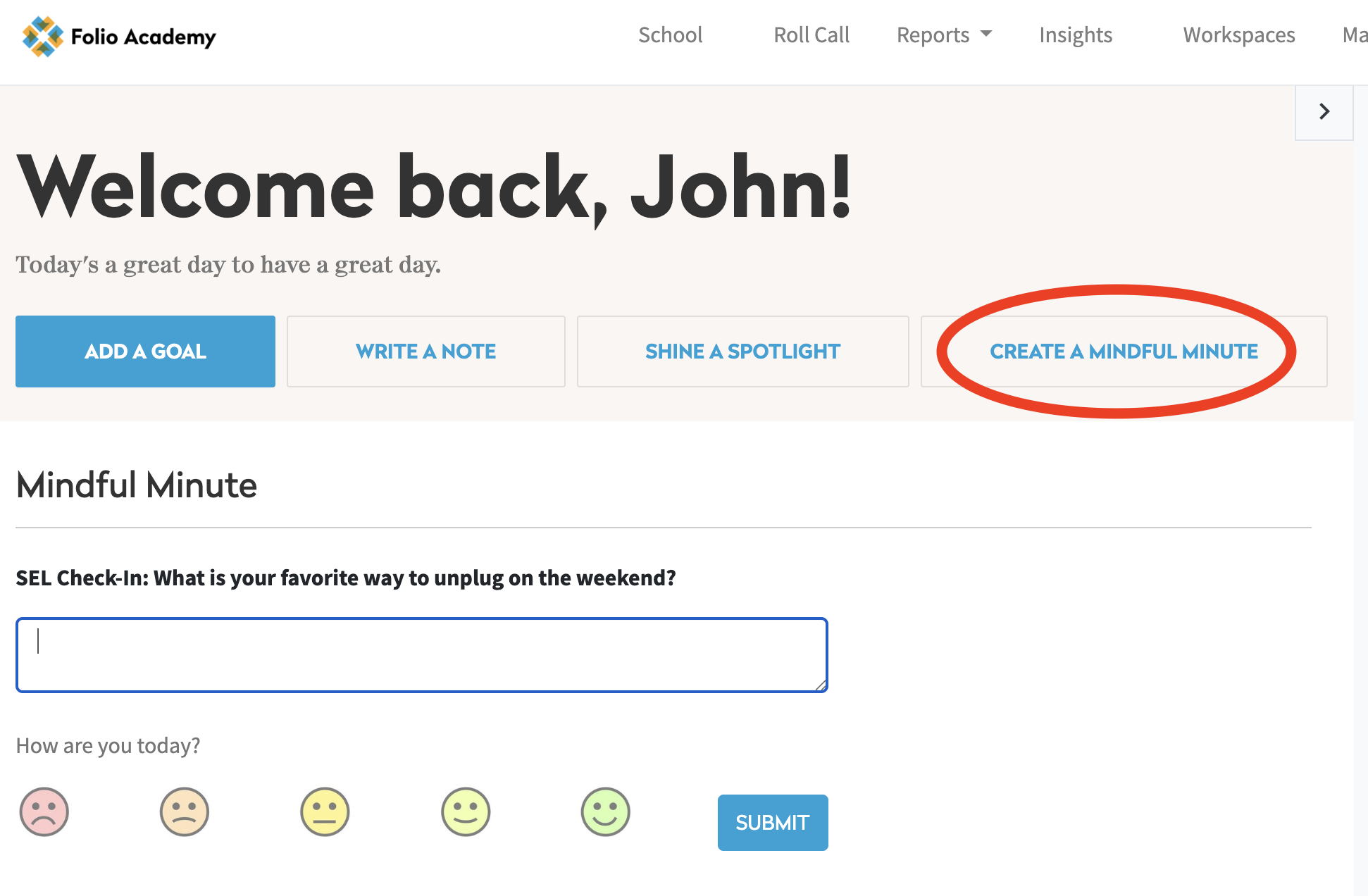 3Respond to Mindful Minute