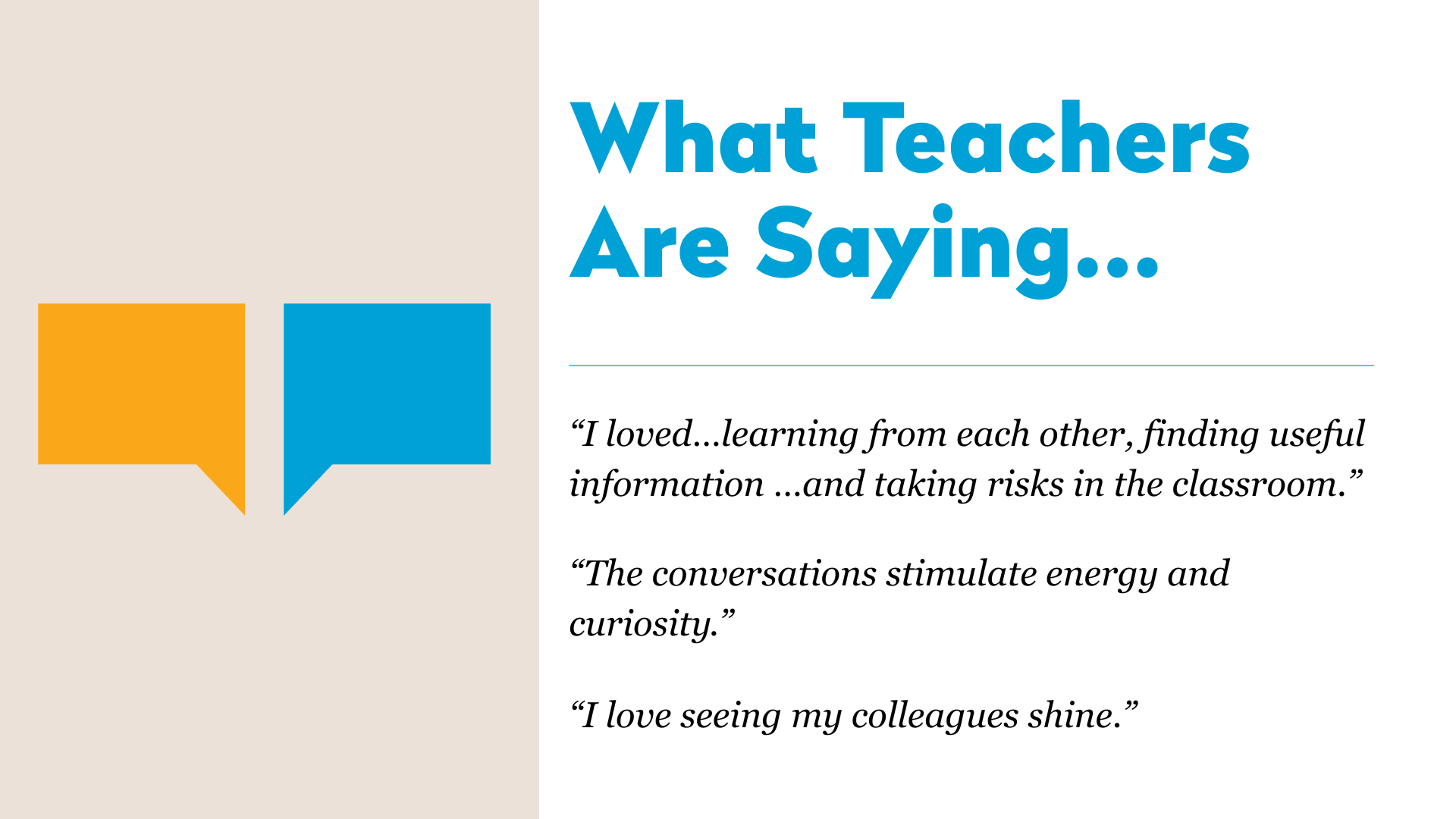 Fordham What Teachers Are Saying 2