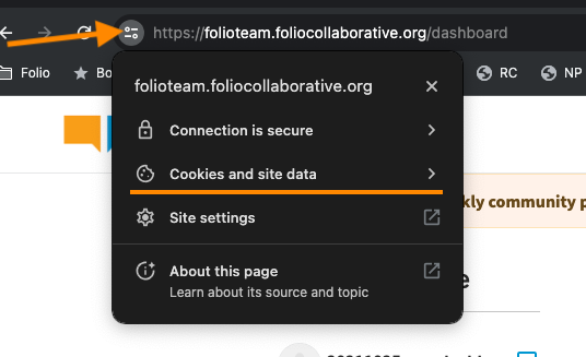 Clearing myFolio Cookies (Chrome browser) ()_16204658090775