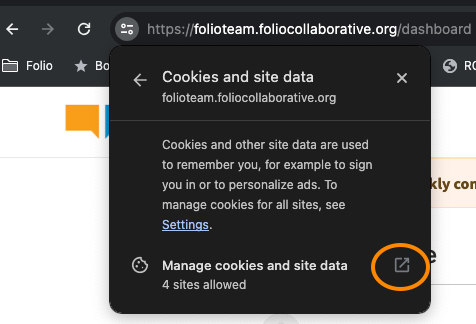 Clearing myFolio Cookies (Chrome browser) ()_16204663525399