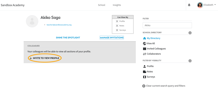 Managing User Invitations to View Profile ()_Step_5
