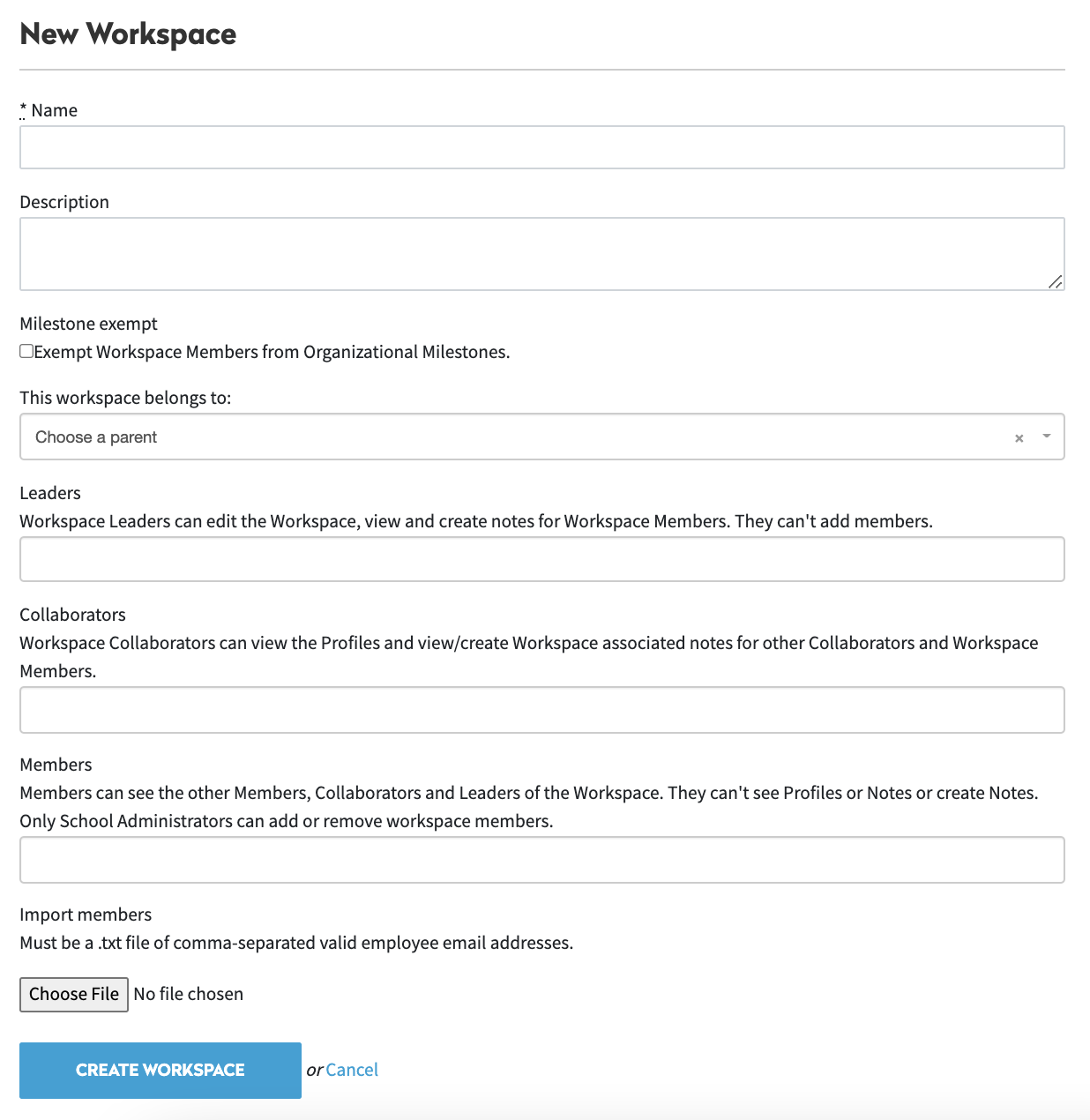 Workspaces