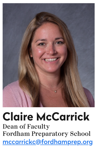 Claire McCarrick Headshot with Title and Email